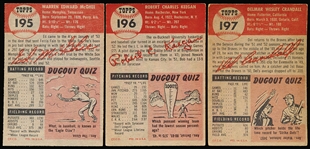 1953 Topps Baseball- 3 Diff