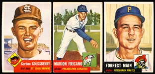 1953 Topps Baseball- 3 Diff