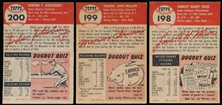 1953 Topps Baseball- 3 Diff