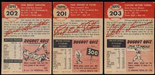 1953 Topps Baseball- 3 Diff