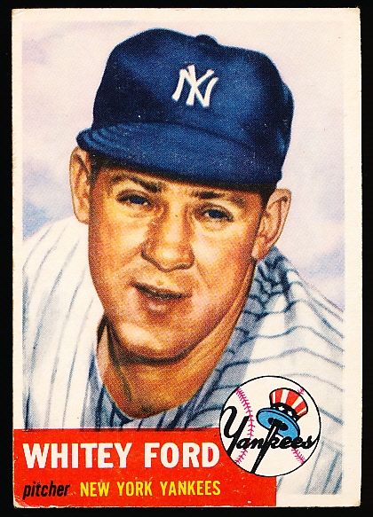 1953 Topps Baseball- #207 Whitey Ford, Yankees