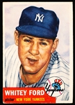 1953 Topps Baseball- #207 Whitey Ford, Yankees