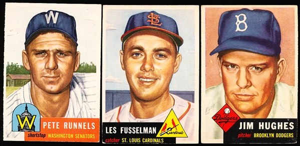 1953 Topps Baseball- 3 Diff