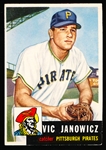 1953 Topps Baseball- #222 Vic Janowicz, Pirates- Hi#