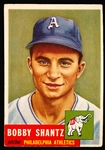 1953 Topps Baseball Hi#- #225 Bobby Shantz, Phila A’s- SP!