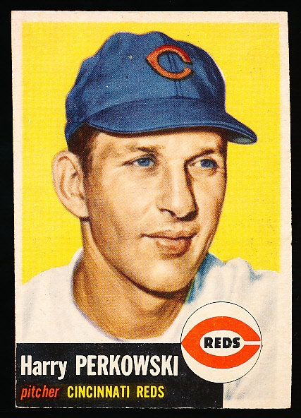 1953 Topps Baseball Hi#- #236 Harry Perkowski, Reds