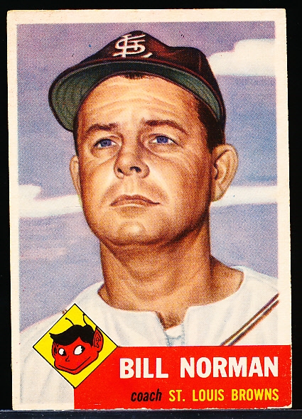 1953 Topps Baseball Hi#- #245 Norman, Browns