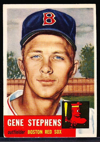 1953 Topps Baseball Hi#- #248 Gene Stephens, Red Sox