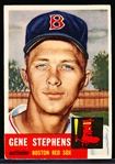 1953 Topps Baseball Hi#- #248 Gene Stephens, Red Sox