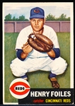 1953 Topps Baseball Hi#- #252 Henry Foiles, Reds- SP!