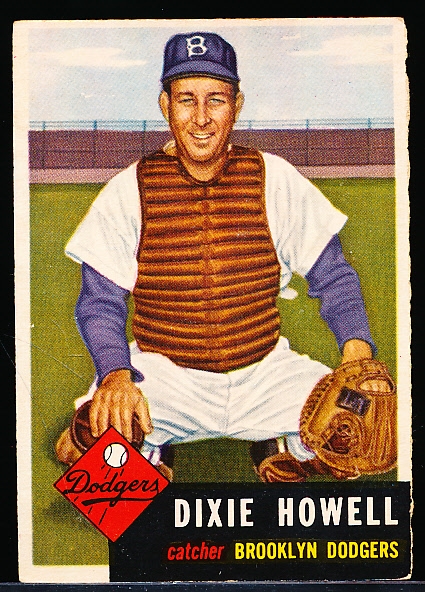 1953 Topps Baseball Hi#- #255 Howell, Brooklyn- SP!
