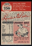 1953 Topps Baseball Hi#- #256 Les Peden, Washington- SP! 