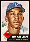 1953 Topps Baseball Hi#- #258 Jim Gilliam RC, Dodgers- SP!