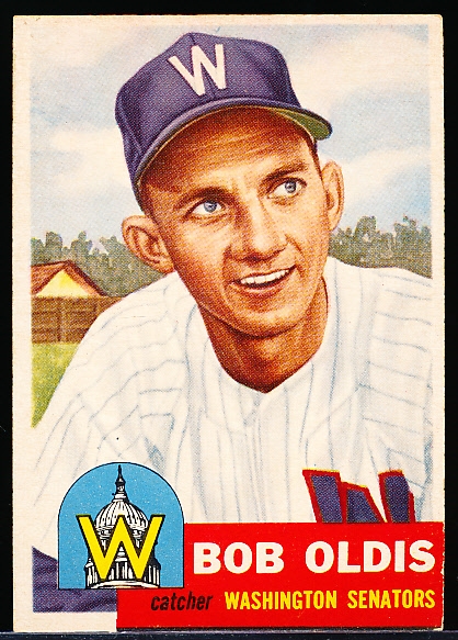 1953 Topps Baseball Hi#- #262 Bob Oldis, Washington- SP
