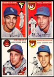 1954 Topps Baseball- 4 Diff