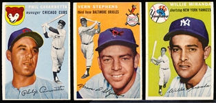 1954 Topps Baseball- 3 Diff SP’s