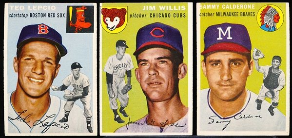 1954 Topps Baseball- 3 Diff SP’s