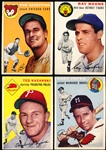 1954 Topps Baseball- 4 Diff