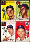 1954 Topps Baseball- 4 Diff