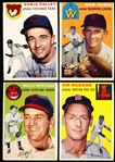 1954 Topps Baseball- 4 Diff