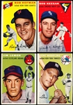 1954 Topps Baseball- 4 Diff