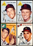 1954 Topps Baseball- 4 Diff