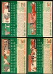 1954 Topps Baseball- 4 Diff