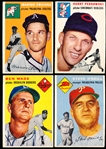 1954 Topps Baseball- 4 Diff