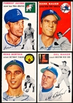 1954 Topps Baseball- 4 Diff