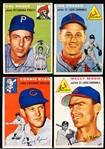 1954 Topps Baseball- 4 Diff