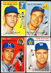 1954 Topps Baseball- 4 Diff