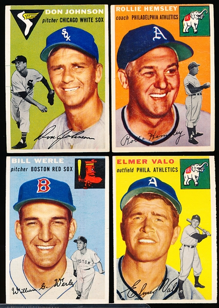 1954 Topps Baseball- 4 Diff