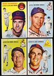 1954 Topps Baseball- 4 Diff