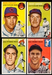1954 Topps Baseball- 4 Diff
