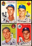 1954 Topps Baseball- 4 Diff