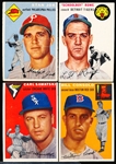 1954 Topps Baseball- 4 Diff