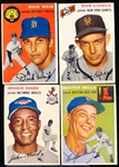 1954 Topps Baseball- 4 Diff