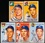 1954 Topps Baseball- 5 Diff