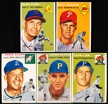 1954 Topps Baseball- 5 Diff