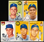 1954 Topps Baseball- 5 Diff