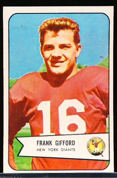 1954 Bowman Fb- #55 Frank Gifford, Giants