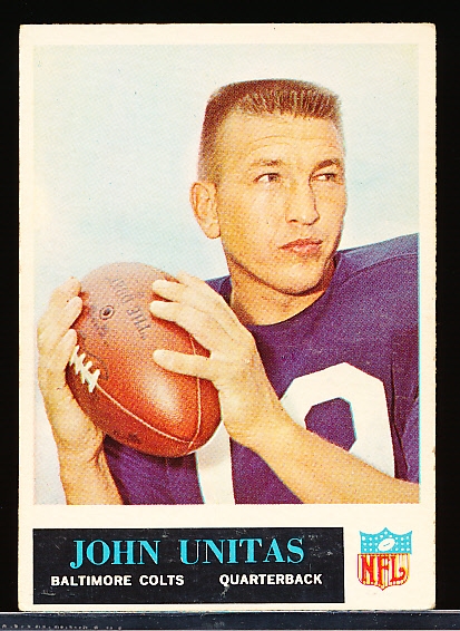 1965 Philly Fb- #12 John Unitas, Colts
