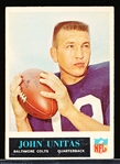 1965 Philly Fb- #12 John Unitas, Colts