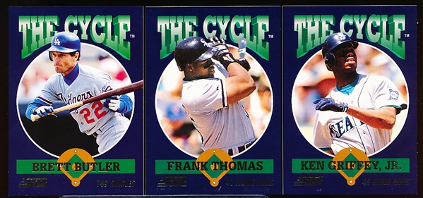 1994 Score Baseball- “The Cycle” Complete Insert Set of 20- Tough Set! 