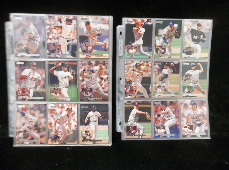 1995 Donruss Baseball Complete Set of 550 in Pages