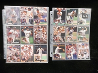 1995 Donruss Baseball Complete Set of 550 in Pages