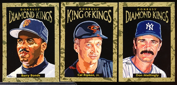 1996 Donruss Baseball- “Diamond Kings” Near Complete Insert Set- 30 of 31