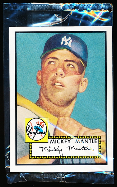 2006 Topps Bazooka Baseball Jumbo 3-1/4” x 4-1/2” 1952 Mickey Mantle