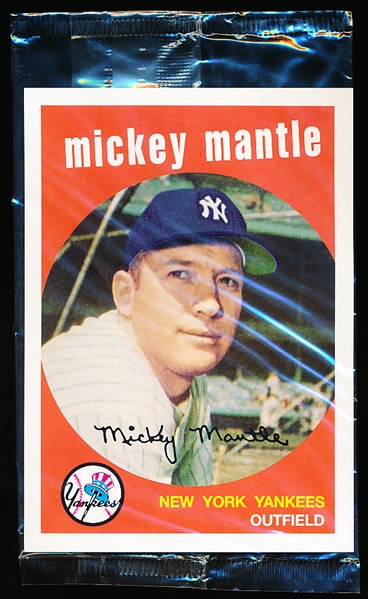 2006 Topps Bazooka Baseball Jumbo 3-1/4” x 4-1/2” 1959 Mickey Mantle