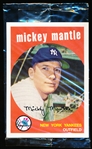 2006 Topps Bazooka Baseball Jumbo 3-1/4” x 4-1/2” 1959 Mickey Mantle